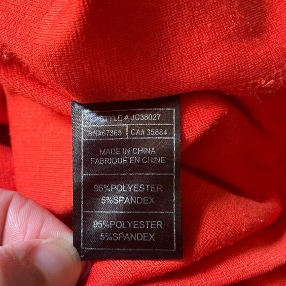 Jack by BB Dakota Penelope Ponti Roma Orange Sleeveless Dress Size Medium - Picture 11 of 12